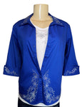 Elegant Blouse Set (Royal)