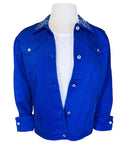 Waist Length Denim Jacket (Royal)