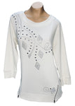 Tunic with Zipper Accents (Ivory)